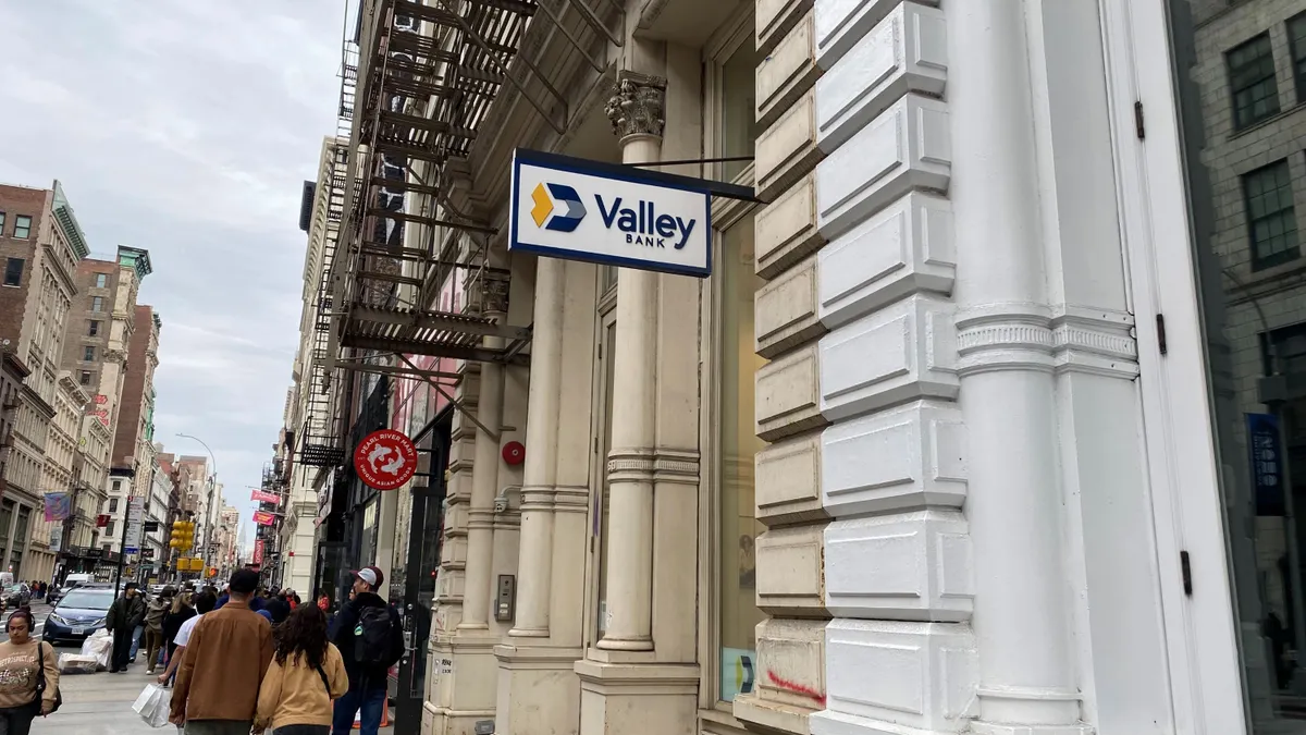 A Valley Bank branch in the SoHo neighborhood in Lower Manhattan, New York City, on April 18, 2025. Caitlin Mullen/Banking Dive